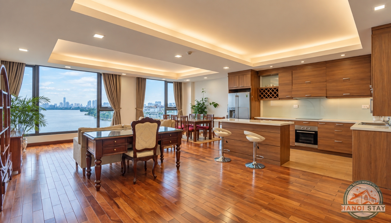 Stunning 2 Bedroom Lake View Apartment on Xuan Dieu Street, Tay Ho, Hanoi 5