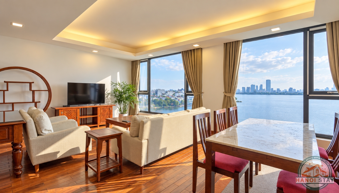 Stunning 2 Bedroom Lake View Apartment on Xuan Dieu Street, Tay Ho, Hanoi 8