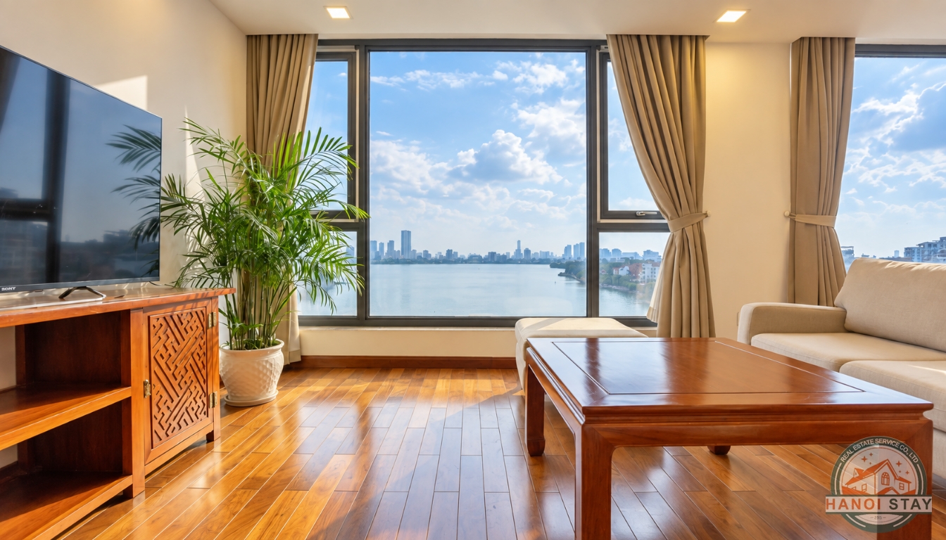 Stunning 2 Bedroom Lake View Apartment on Xuan Dieu Street, Tay Ho, Hanoi 5