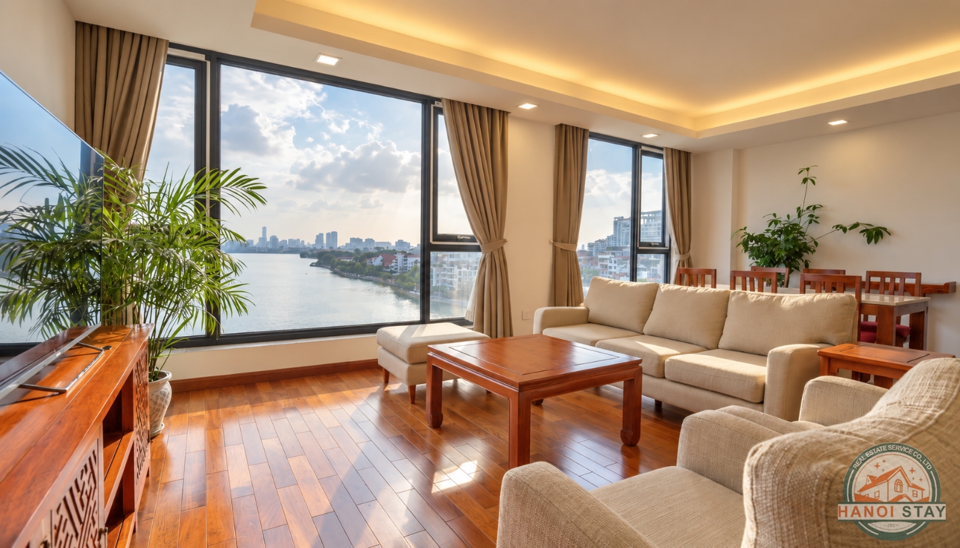 Stunning 2 Bedroom Lake View Apartment on Xuan Dieu Street, Tay Ho, Hanoi 6