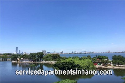 Stunning Lake View One Bedroom Apartment Rental in Truc Bach Area, Ba Dinh