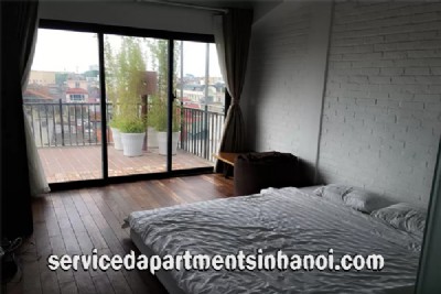 Stylish One Bedroom Apartment with Big Balcony Rental in Hanoi Old Quarter, Hoan Kiem