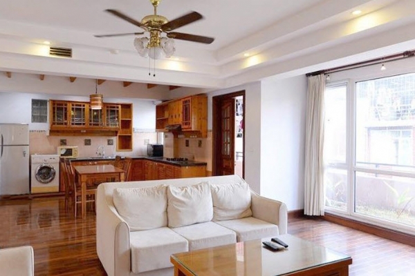 Stylish Two Bedroom Apartment Rental in Yen Phu Area, Tay Ho, Nice Balcony with Beautiful View