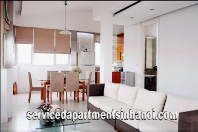 Super Bright Two Bedroom Duplex Apartment Rental in Truc Bach Area, Ba Dinh