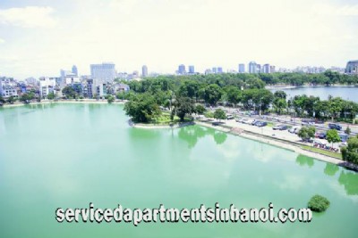 Super Modern Two Bedroom Apartment with Lake View Rental in Dong Da