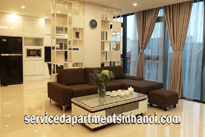 Three bedroom apartment modern design for rent in Tay Ho