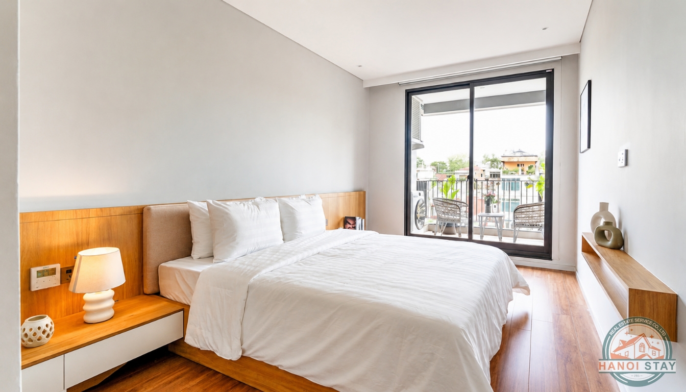 Lake View 03 Bedroom Apartment For Rent in Truc Bach Area, Ba Dinh 1