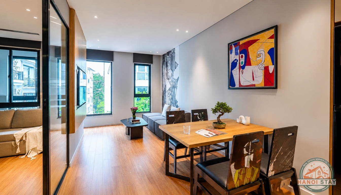 Lake View 03 Bedroom Apartment For Rent in Truc Bach Area, Ba Dinh 3