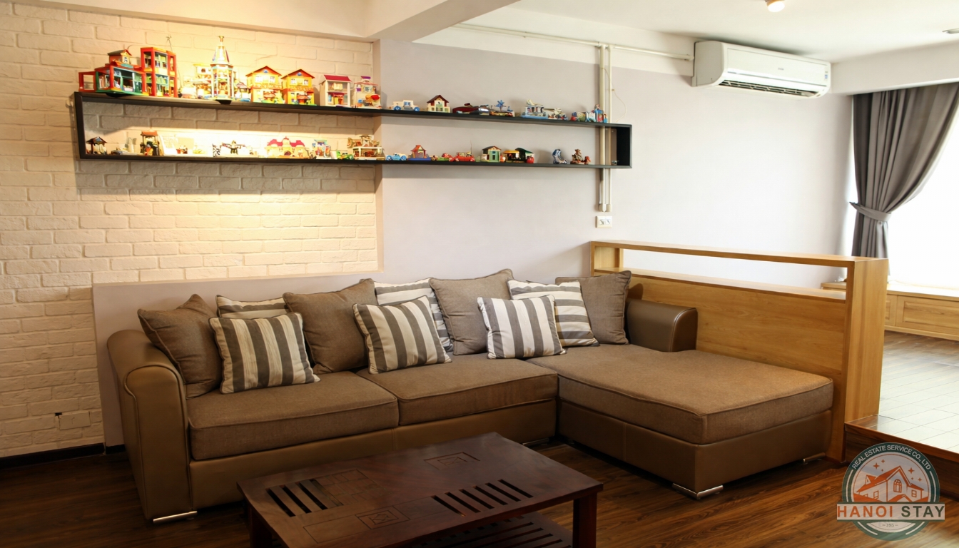Very Modern Apartment For rent in Van Cao street, Ba Dinh, Nice Design 7
