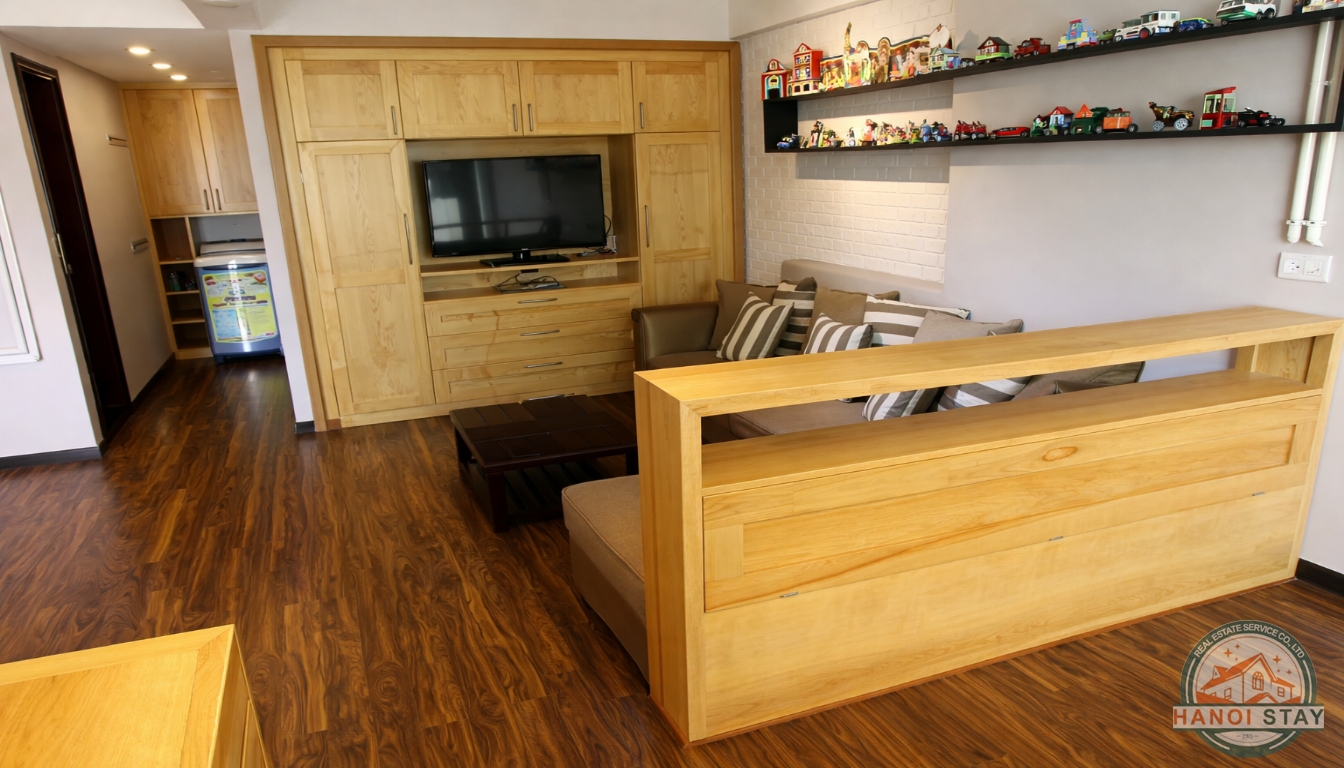 Very Modern Apartment For rent in Van Cao street, Ba Dinh, Nice Design 10