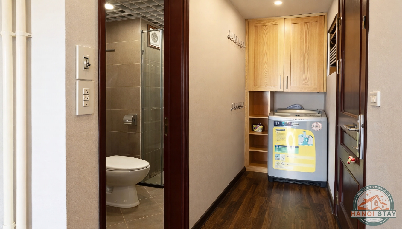 Very Modern Apartment For rent in Van Cao street, Ba Dinh, Nice Design 1