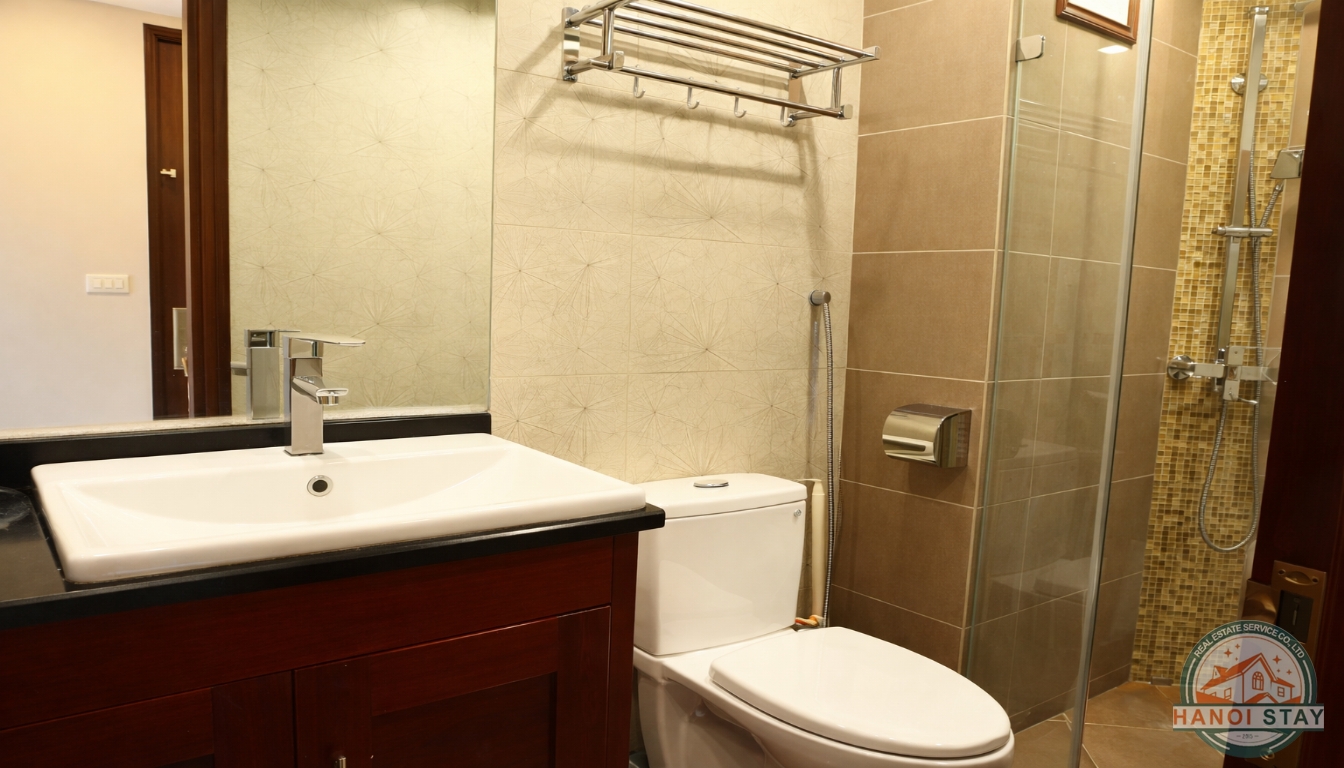 Very Modern Apartment For rent in Van Cao street, Ba Dinh, Nice Design 2