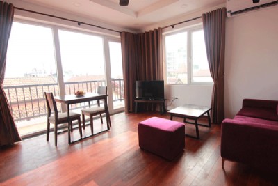 Very Modern One Bedroom Apartment Rental in To Ngoc Van street, Tay Ho, Big Balcony
