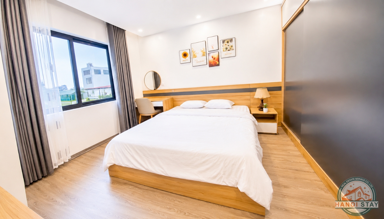 VERY NICE 1 BR APARTMENT FOR RENT NEAR TRINH CONG SON STR, TAY HO, FREE GYM 6