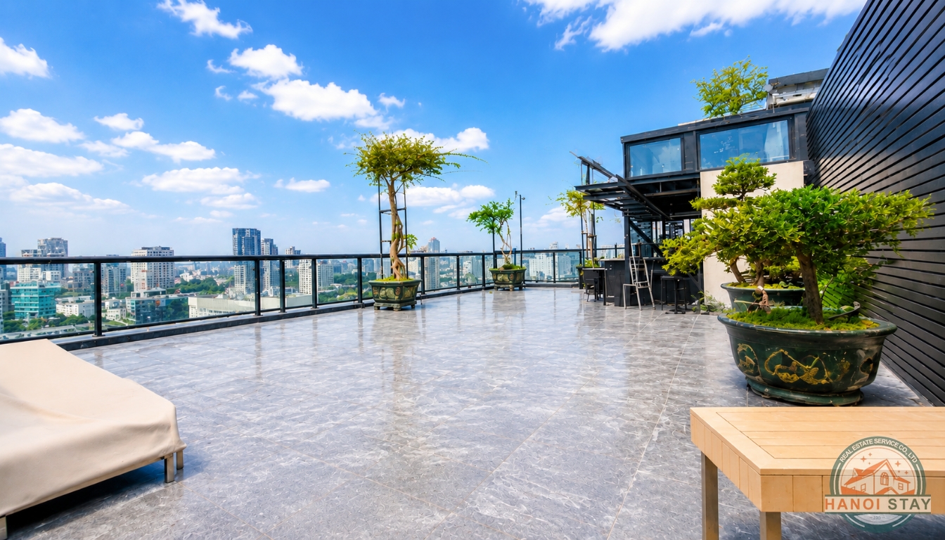 VERY NICE 1 BR APARTMENT FOR RENT NEAR TRINH CONG SON STR, TAY HO, FREE GYM 9