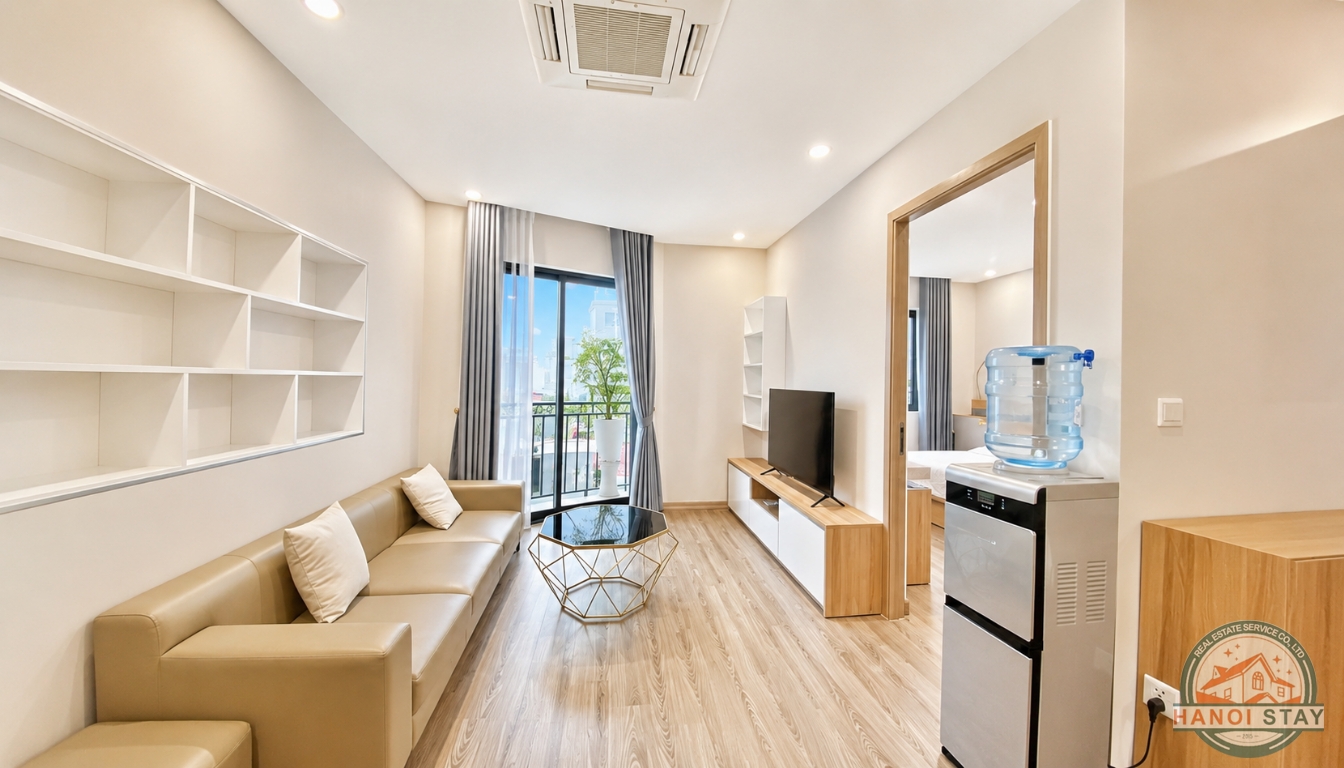 VERY NICE 1 BR APARTMENT FOR RENT NEAR TRINH CONG SON STR, TAY HO, FREE GYM 11