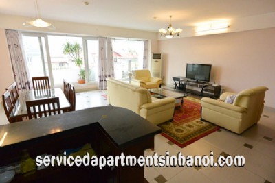 Nice 2 Bedroom Apartment Rental in Nghi Tam str, Tay Ho, Nice Terrace with Swimming Pool