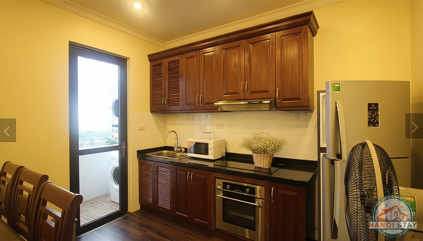 WELL MAINTAINED 2 BR Apartment for Rent Near TO NGOC VAN STREET, TAY HO 9