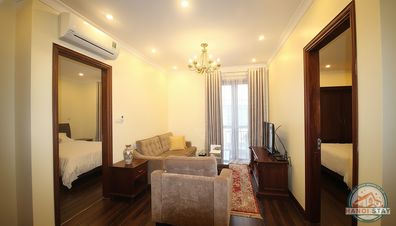 WELL MAINTAINED 2 BR Apartment for Rent Near TO NGOC VAN STREET, TAY HO 1