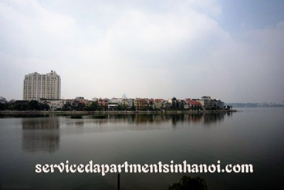 West Lake view particular rental serviced apartment in Xuan Dieu str, Tay Ho