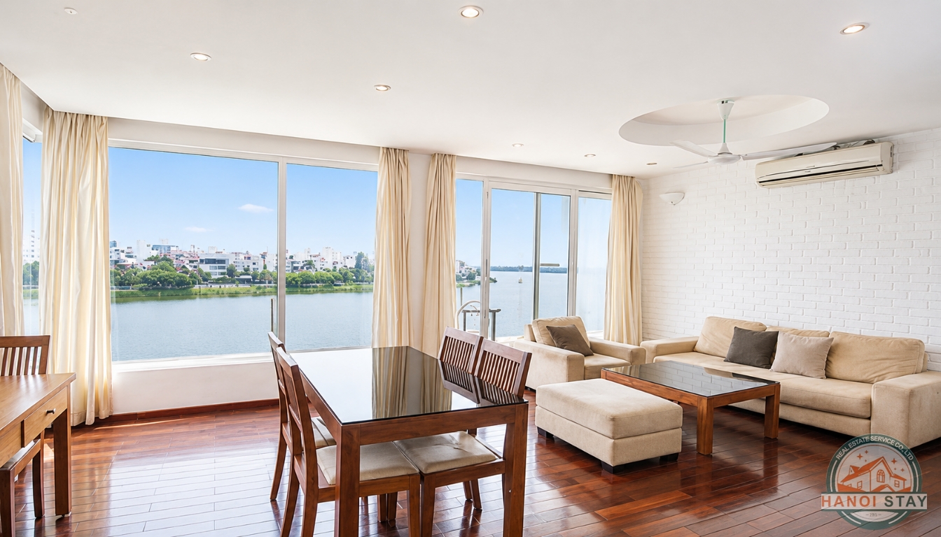 West Lake View: Reasonably Priced 02 Bedroom Apartment for rent Near Quang An Area, Tay Ho 2