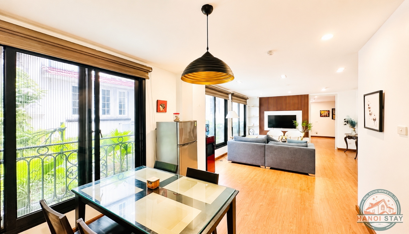 Your Own Private Bright Two Bedroom Apartment Rental in Xuan Dieu street, Tay Ho 7
