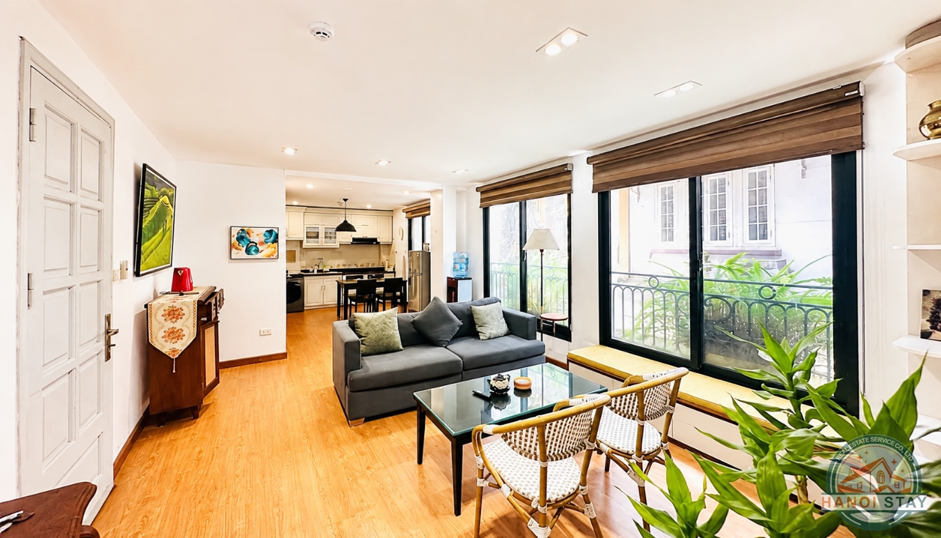 Your Own Private Bright Two Bedroom Apartment Rental in Xuan Dieu street, Tay Ho 9