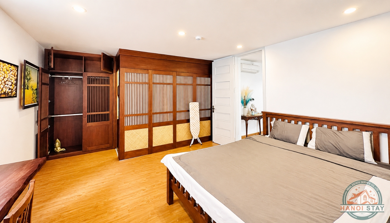 Your Own Private Bright Two Bedroom Apartment Rental in Xuan Dieu street, Tay Ho 13