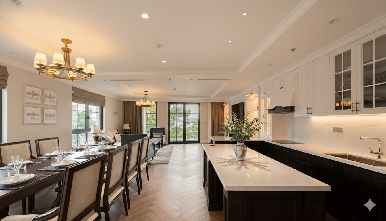 🌟 FOR RENT: LUXURY 4-BEDROOM APARTMENT - WEST LAKE VIEW - VE HO STREET, TAY HO, HANOI 🌟